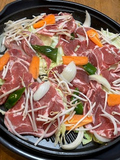 ジンギスカン用ラムショルダーロール2.5mmスライス1Kg(500g×2P) タレなし