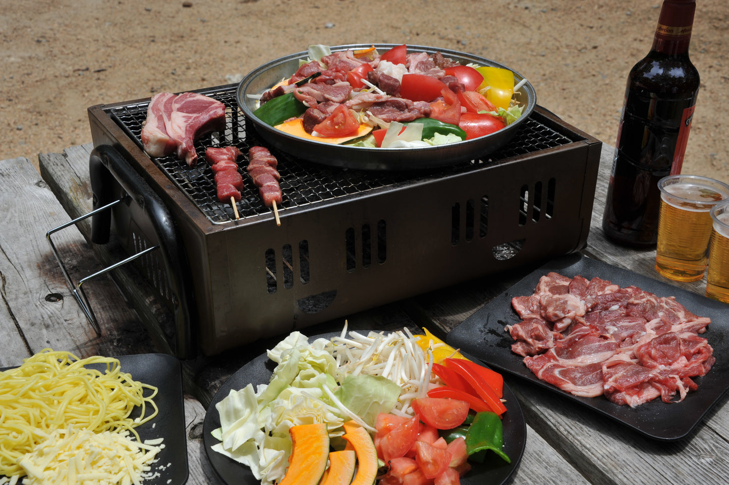 神戸流ジンギスカン 使い捨てジンギスカン鍋セット ラム肉400g+六甲みそダレ140g+特製タレ300ml