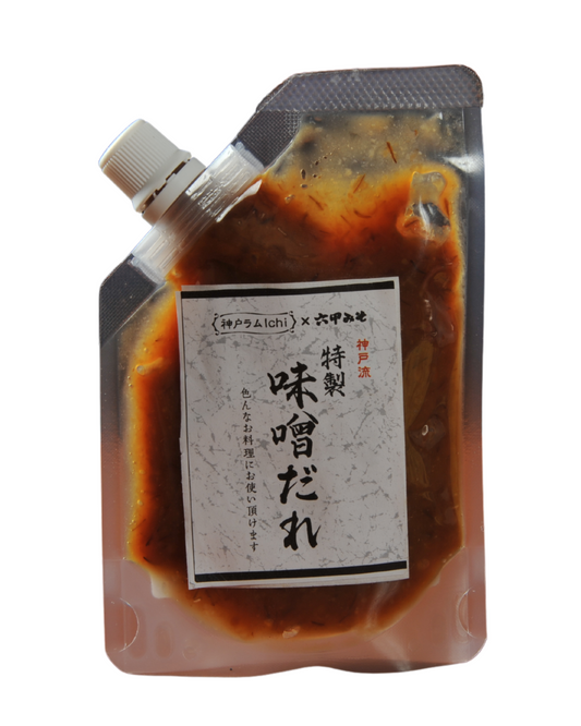 神戸ラムichi×六甲みそジンギスカン特製味噌だれ 140g『芦屋 六甲みそ 』さんとジンギスカン(ラム肉炒め)に合う様に共同開発致しました。